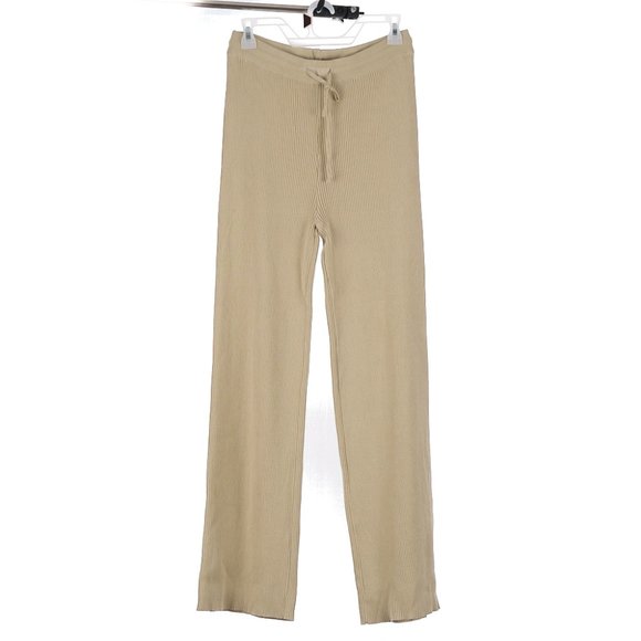 Cider Pants - Cider Light Green Beige Ribbed Pants Women's Large